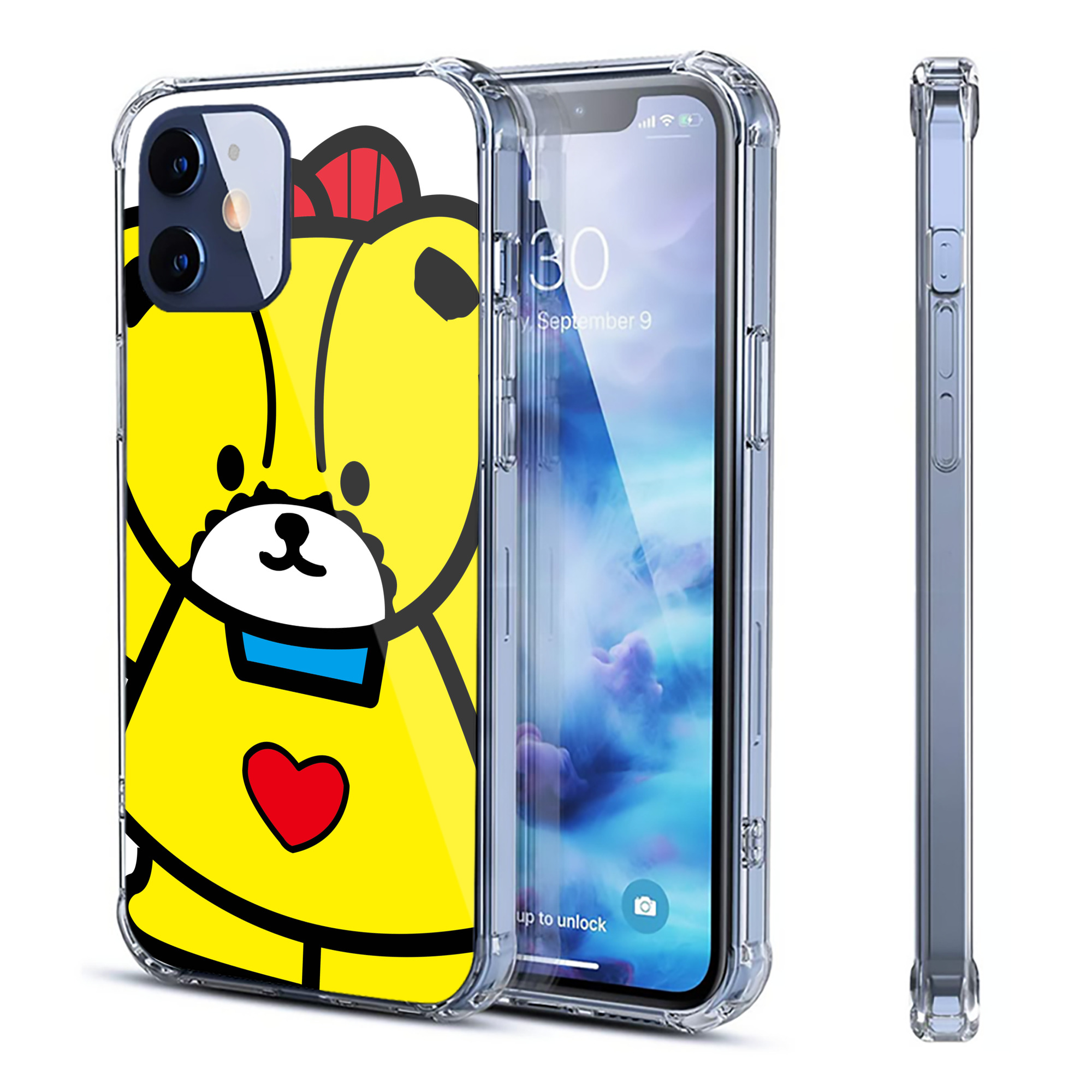 （画像用） Hello Kitty ハローキティ 【iPhone 12シリーズ対応】透明スマホケース（クリアソフトケース）